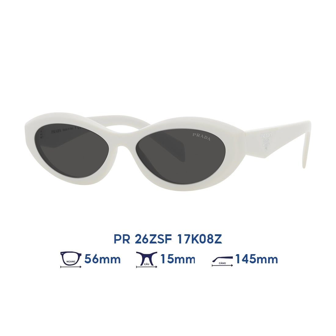  Kính mát PRADA PR 26ZSF 17K08Z 