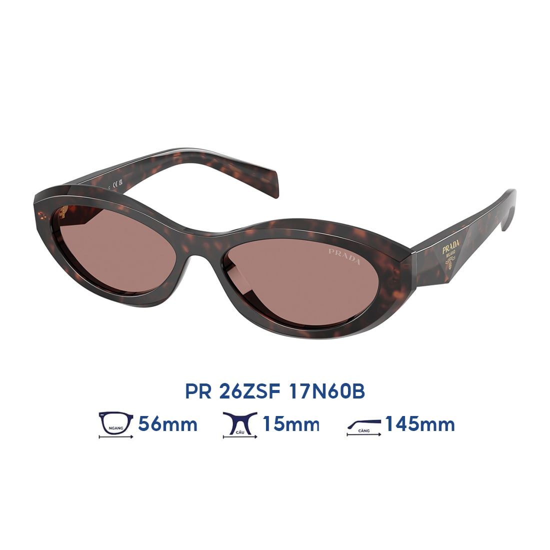  Kính mát PRADA PR 26ZSF 17N60B 