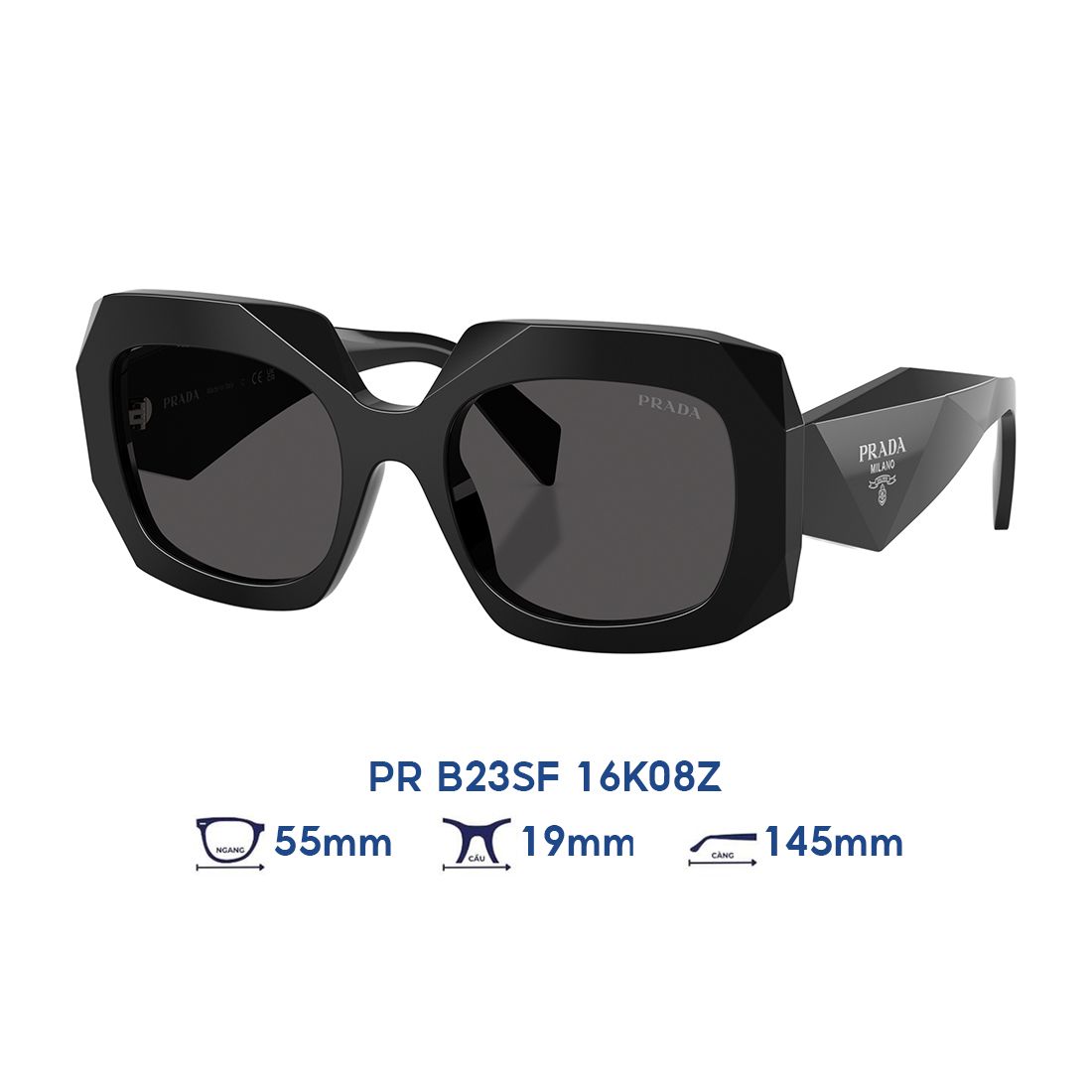  Kính mát PRADA PR B23SF 16K08Z 