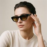 Kính mát PRADA PR C08SF 16K10X – người mẫu đeo kính
