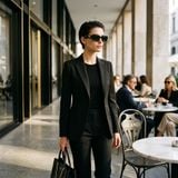 Kính mát PRADA PR D03SD 16K08Z – người mẫu đeo kính