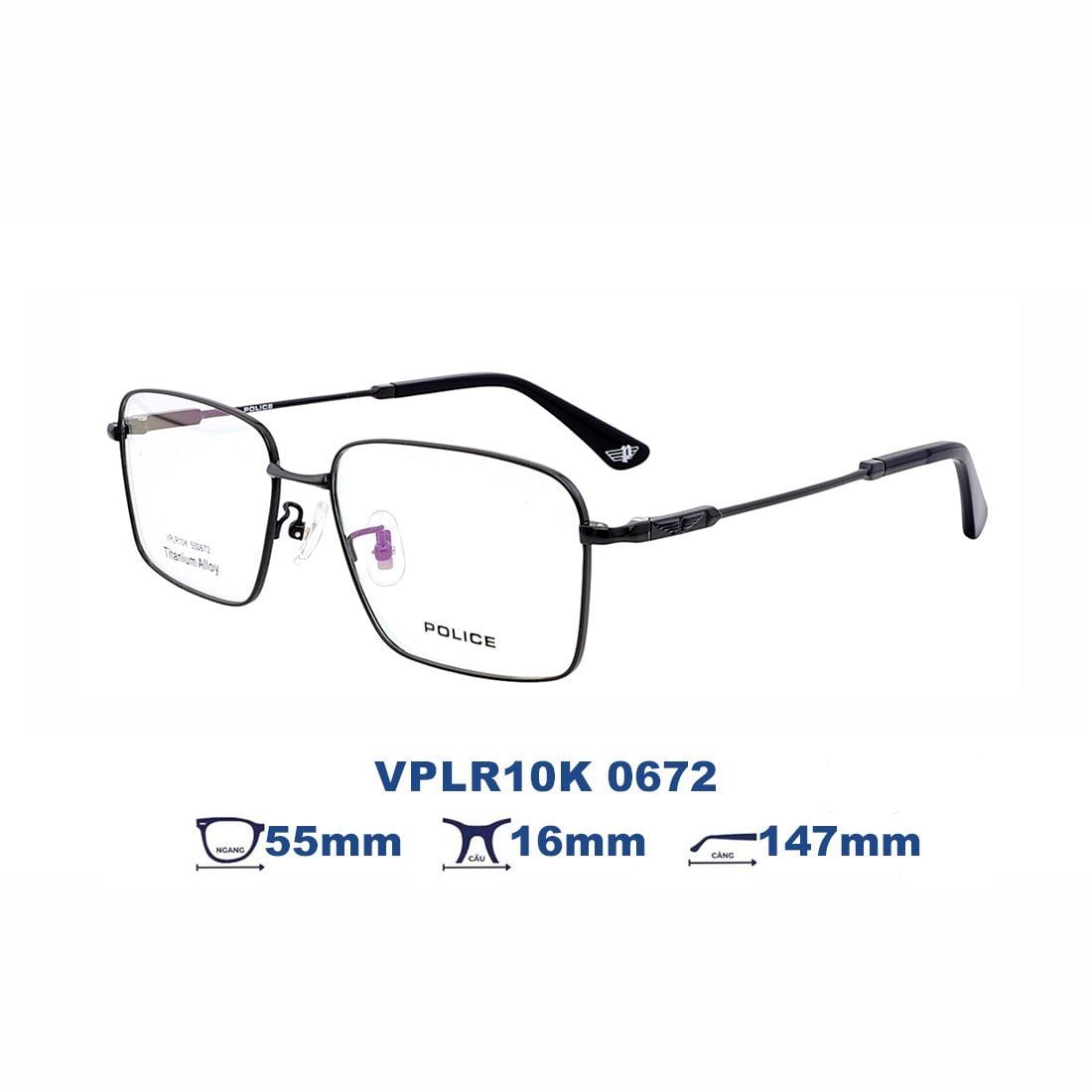 Gọng kính POLICE VPLR10K 0672