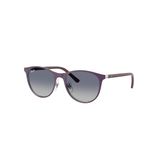 Kính mát trẻ em Rayban Junior RJ9552S 299/4L - Tím mờ phối bạc – góc nghiêng 3/4