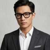 Gọng kính RAYBAN RX4340V 2000 – người mẫu đeo kính