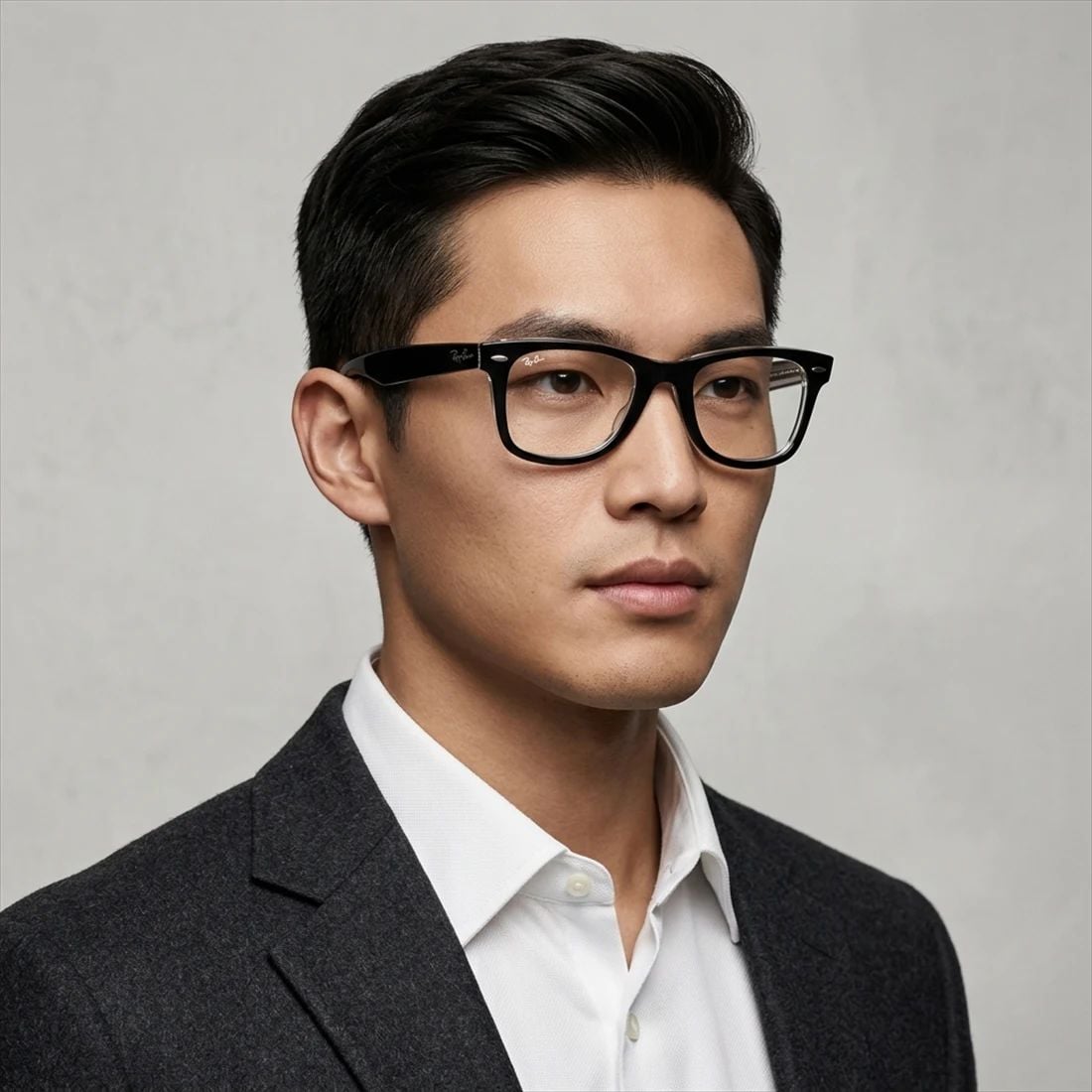 Gọng kính RAYBAN RX4340V 2034 – người mẫu đeo kính