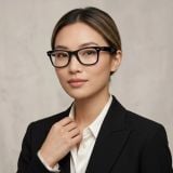 Gọng kính RAYBAN RX4340V 2034 – người mẫu đeo kính