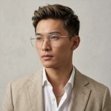 Gọng kính RAYBAN RX6553 2993 – người mẫu đeo kính
