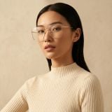 Gọng kính RAYBAN RX6553 2993 – người mẫu đeo kính