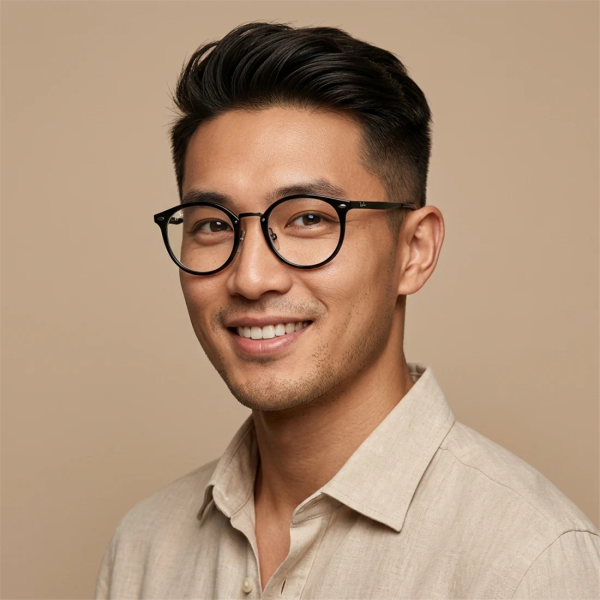 Gọng kính Rayban Jennie RX7266D 2000 – người mẫu đeo kính