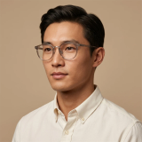 Gọng kính Rayban Jennie RX7266D 8125 – người mẫu đeo kính