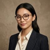 Gọng kính RAYBAN Jennie RX7266D 8472 – người mẫu đeo kính