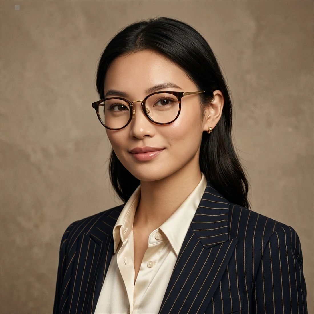 Gọng kính RAYBAN Jennie RX7266D 8472 – người mẫu đeo kính
