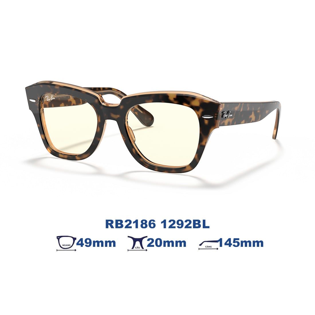Kính mát RAYBAN RB2186 1292BL