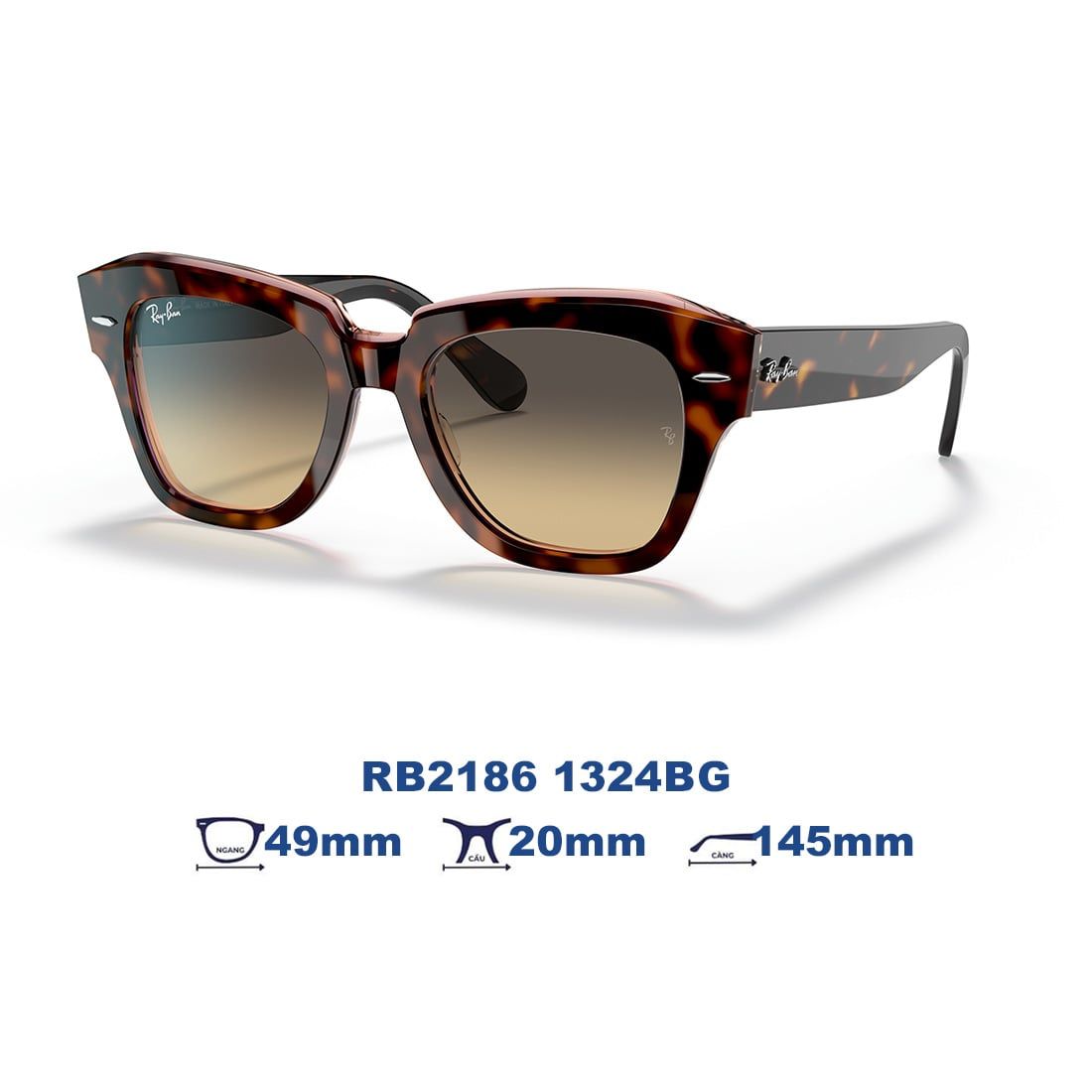Kính mát RAYBAN RB2186 1324BG