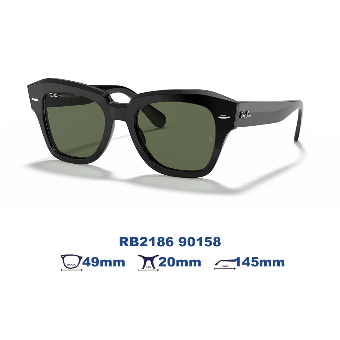 Kính mát RAYBAN RB2186 90158