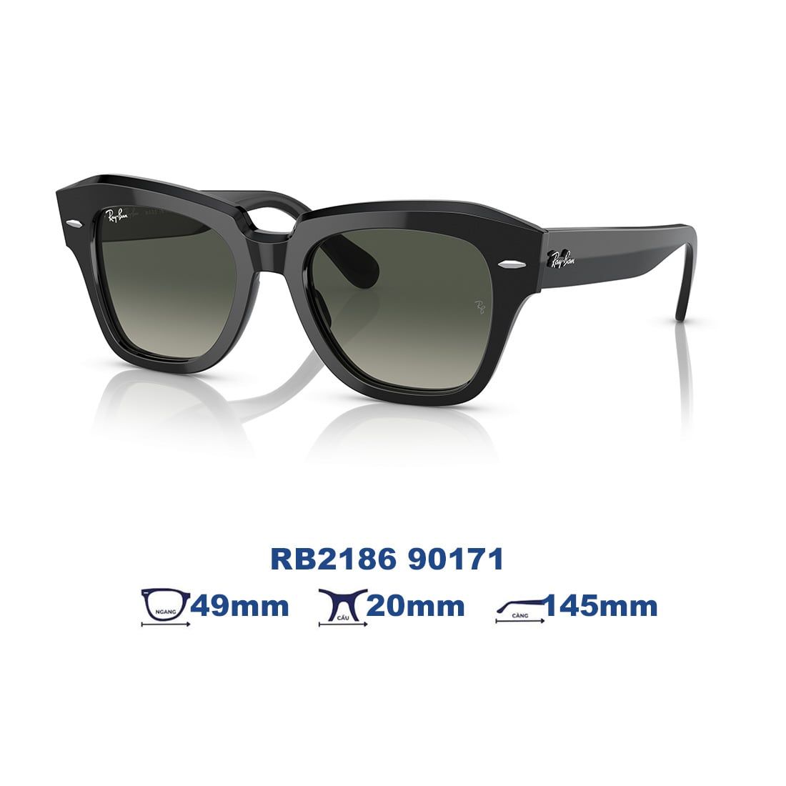 Kính mát RAYBAN RB2186 90171
