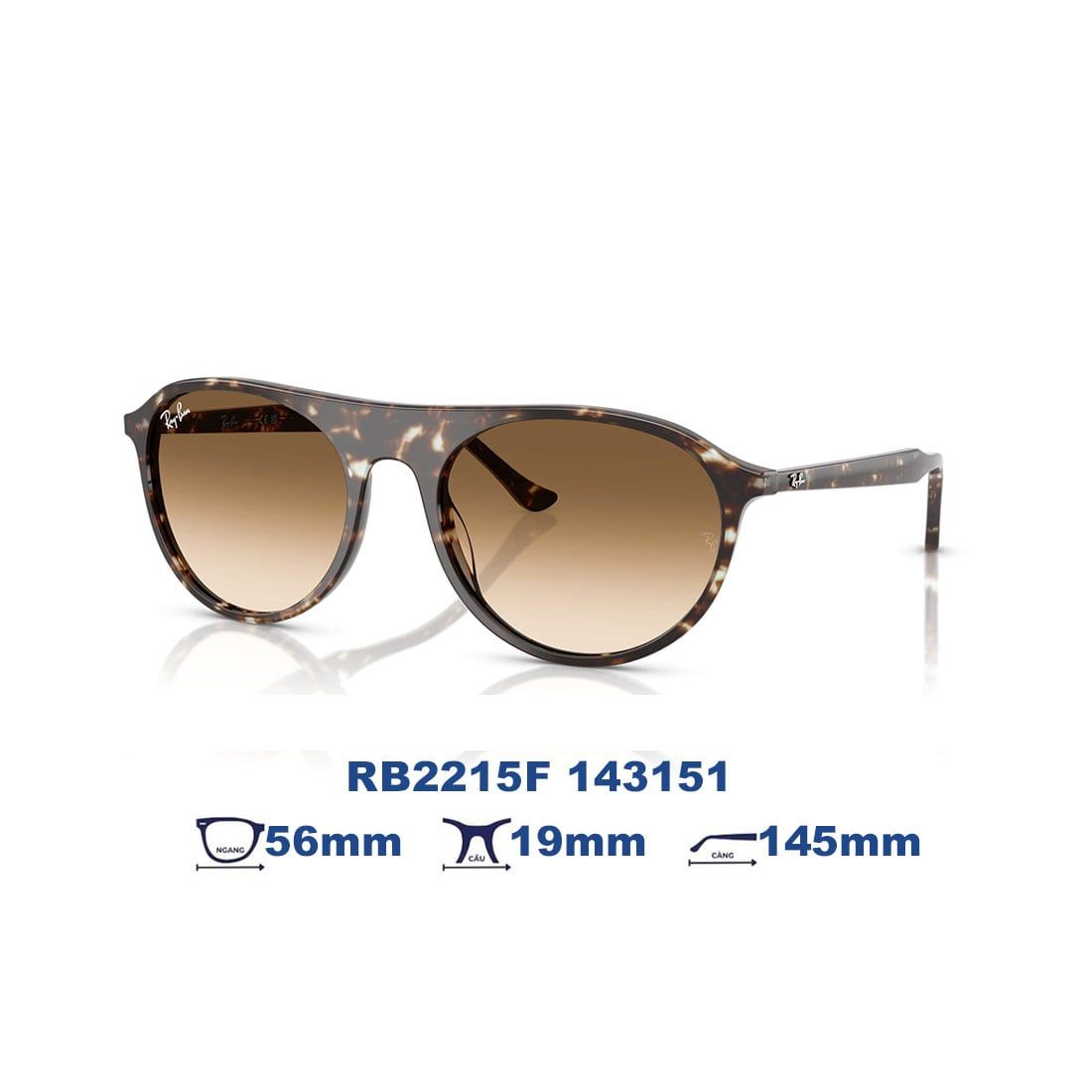  Kính mát RAYBAN RB2215F 143151 