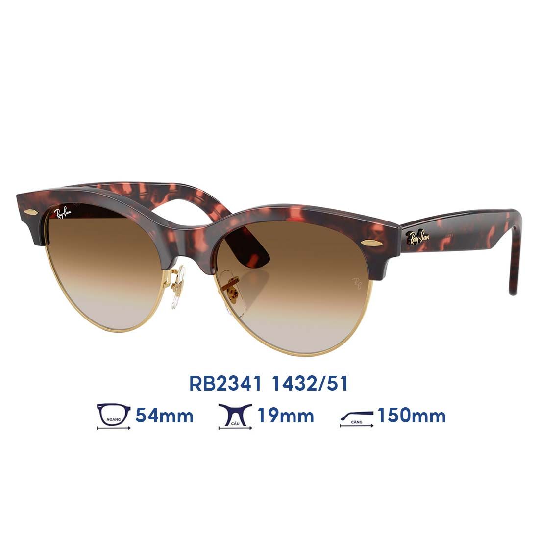  Kính mát RAYBAN RB2341 1432/51 