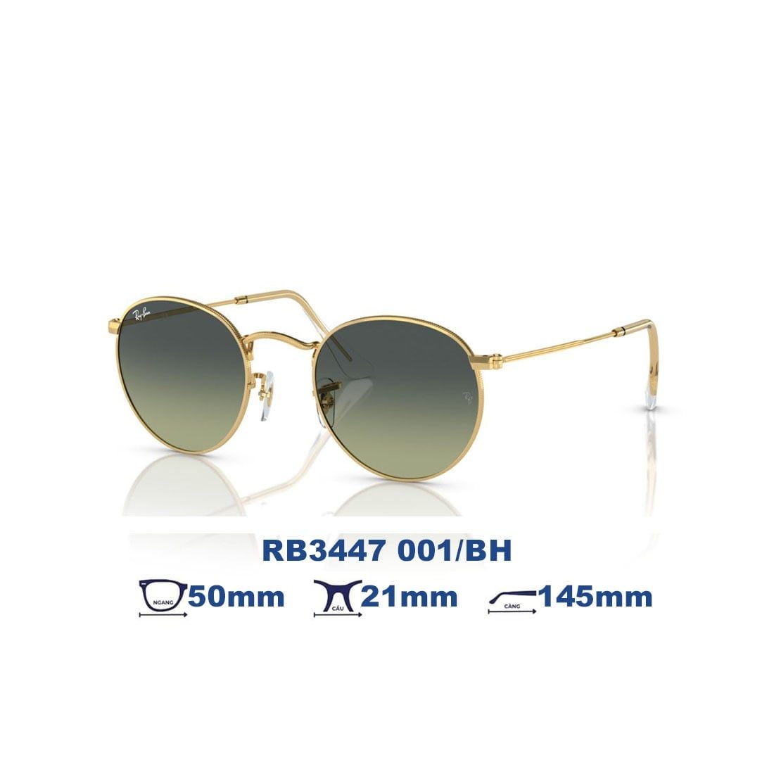  Kính mát RAYBAN RB3447 001/BH 