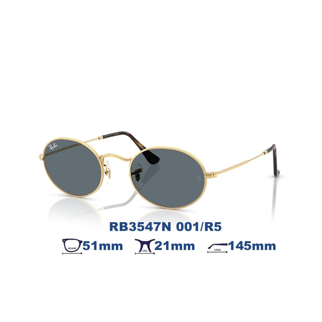  Kính mát RAYBAN RB3547N 001/R5 