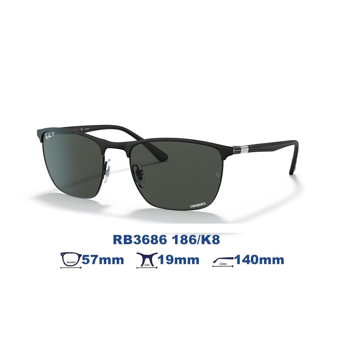  Kính mát RAYBAN RB3686 186/K8 