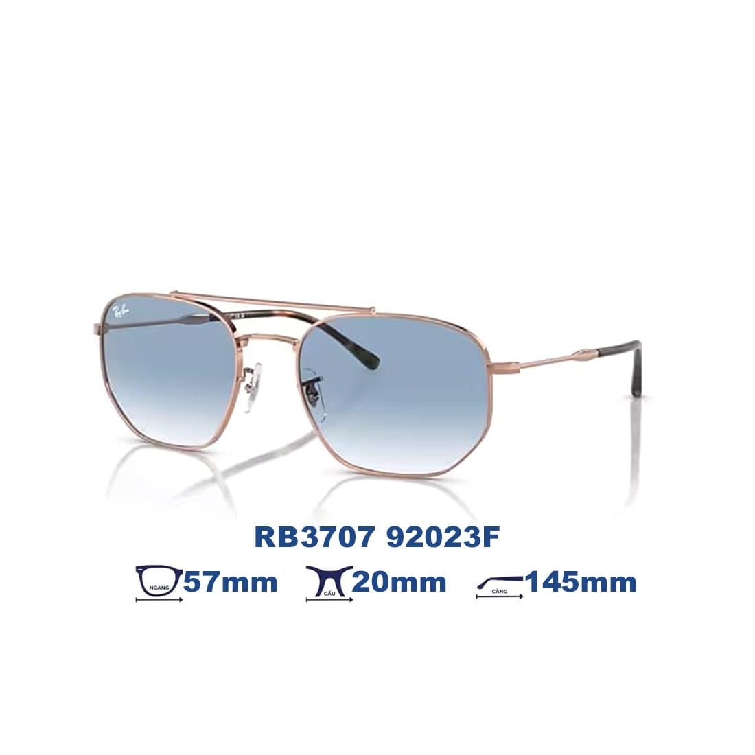  Kính mát RAYBAN RB3707 92023F 