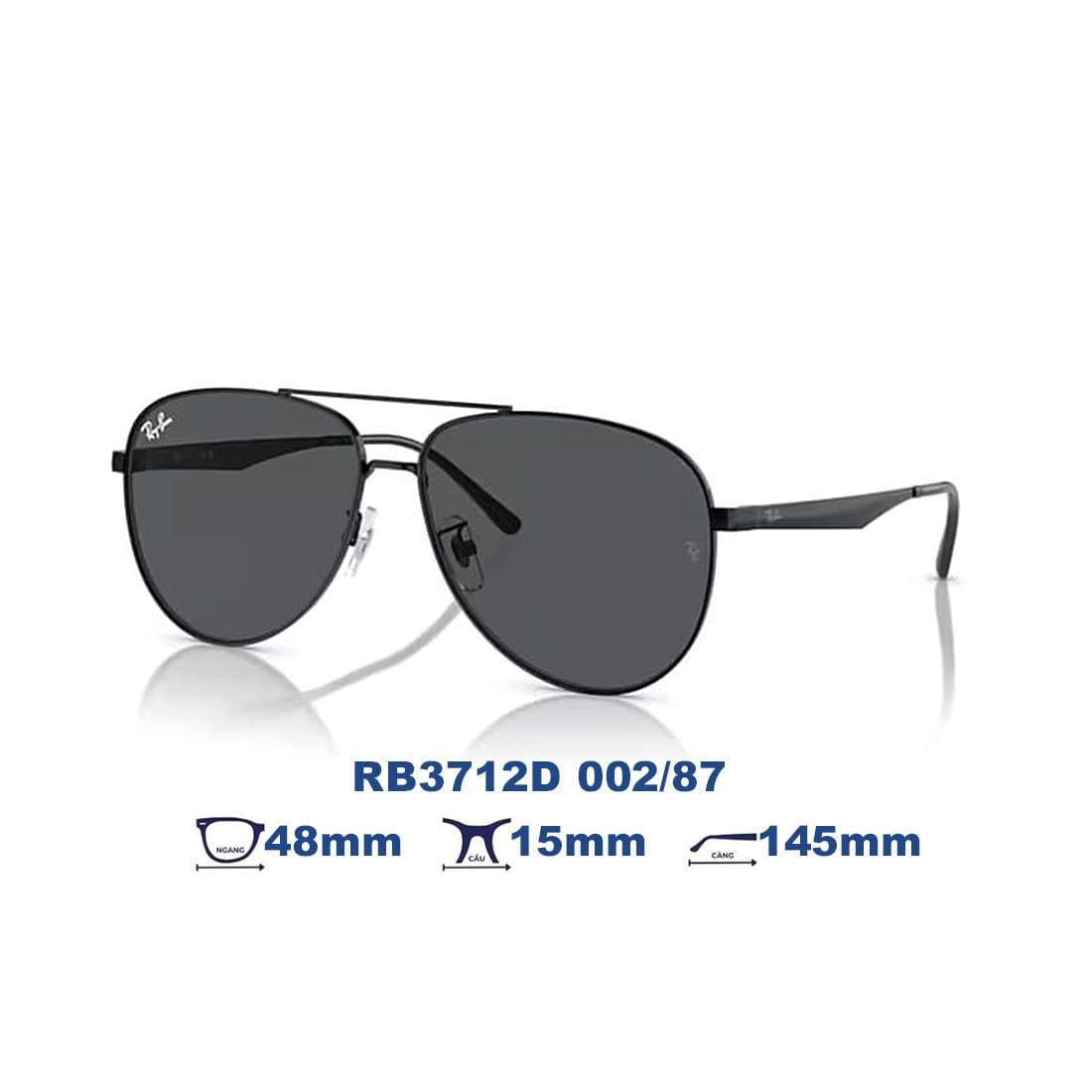  Kính mát RAYBAN RB3712D 002/87 