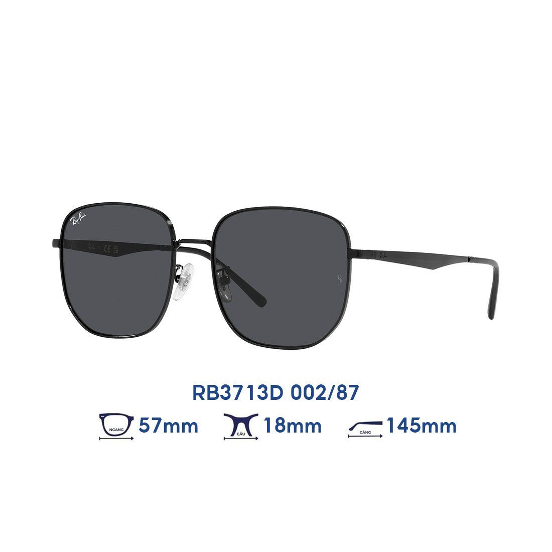 Kính mát RAYBAN RB3713D 002/87