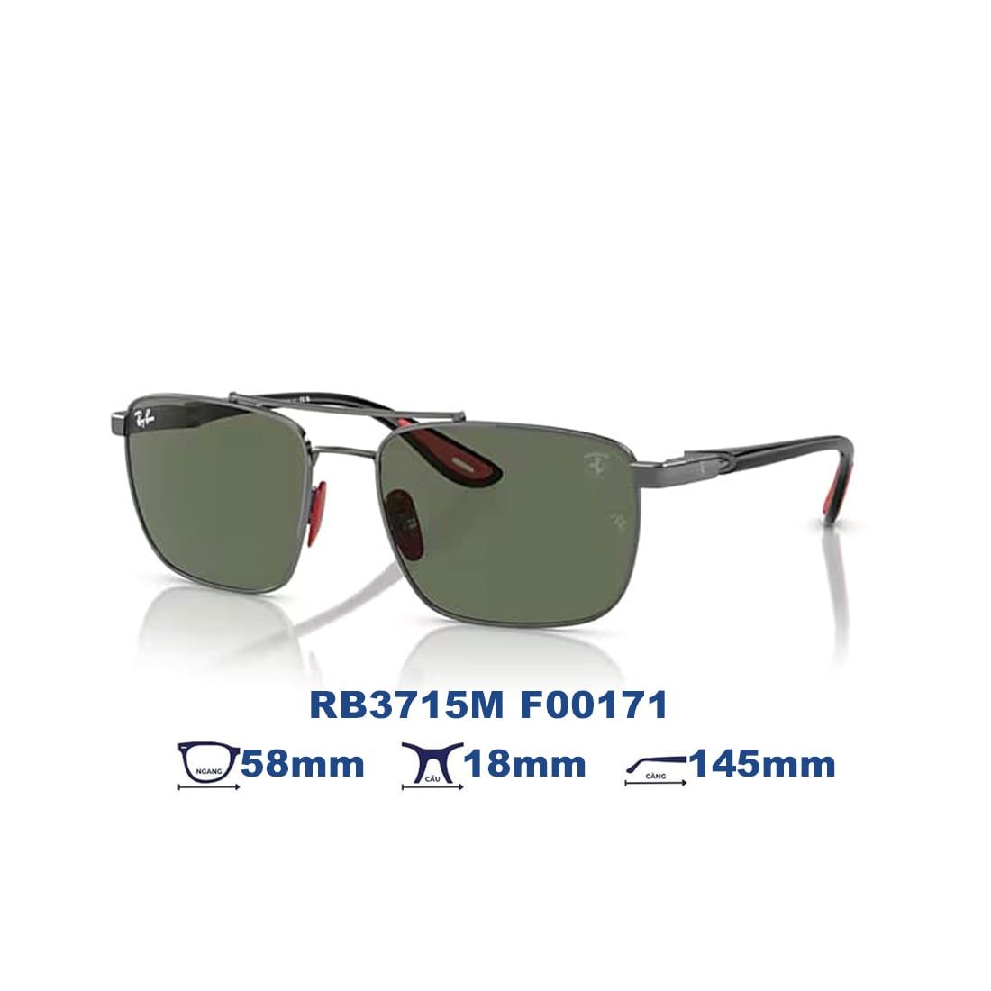  Kính mát RAYBAN RB3715M F00171 