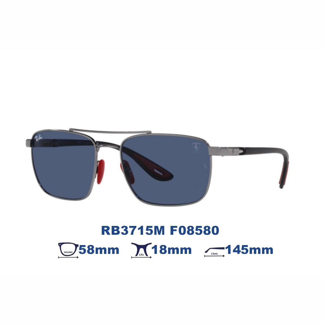  Kính mát RAYBAN RB3715M F08580 