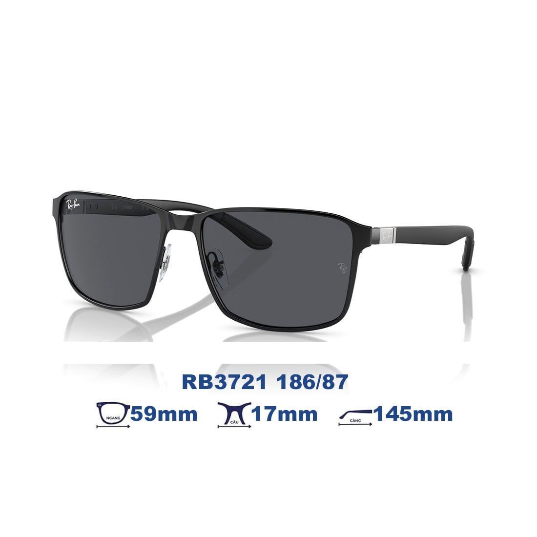  Kính mát RAYBAN RB3721 186/87 