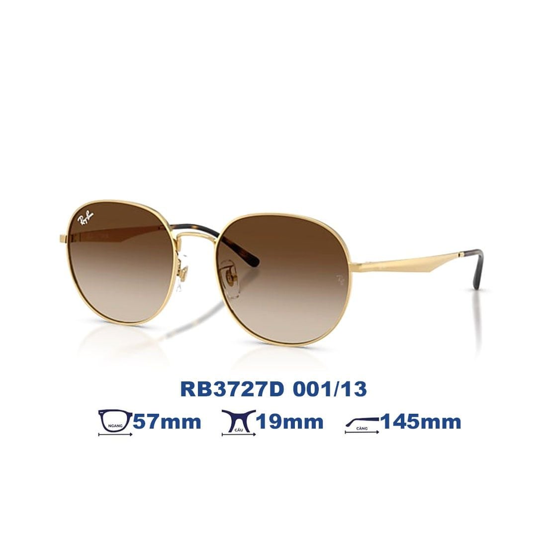  Kính mát RAYBAN RB3727D 001/13 