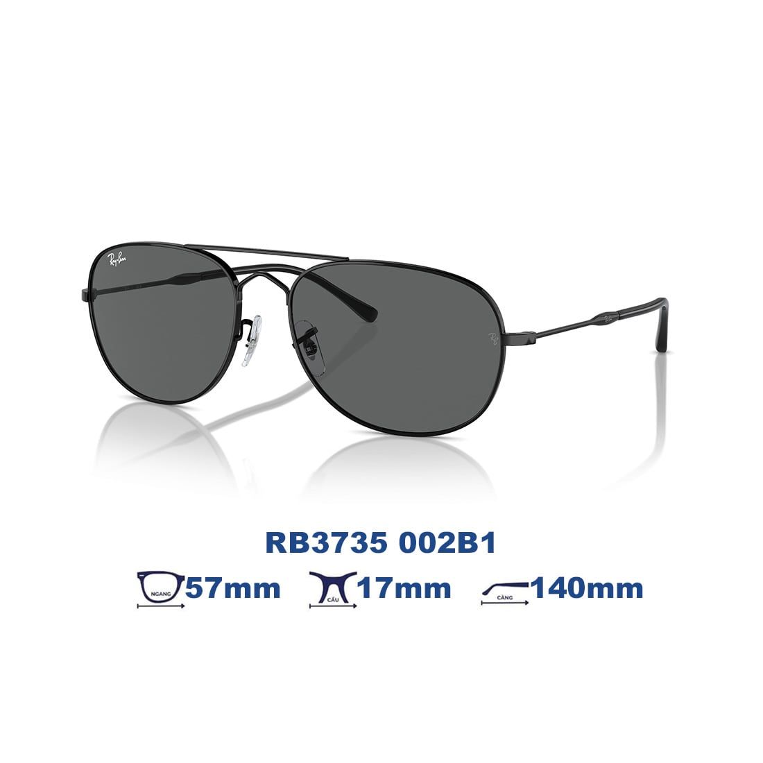  Kính mát RAYBAN RB3735 002B1 