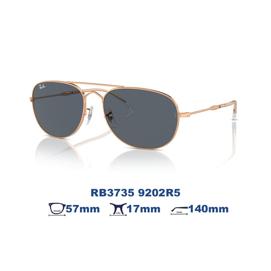  Kính mát RAYBAN RB3735 9202R5 