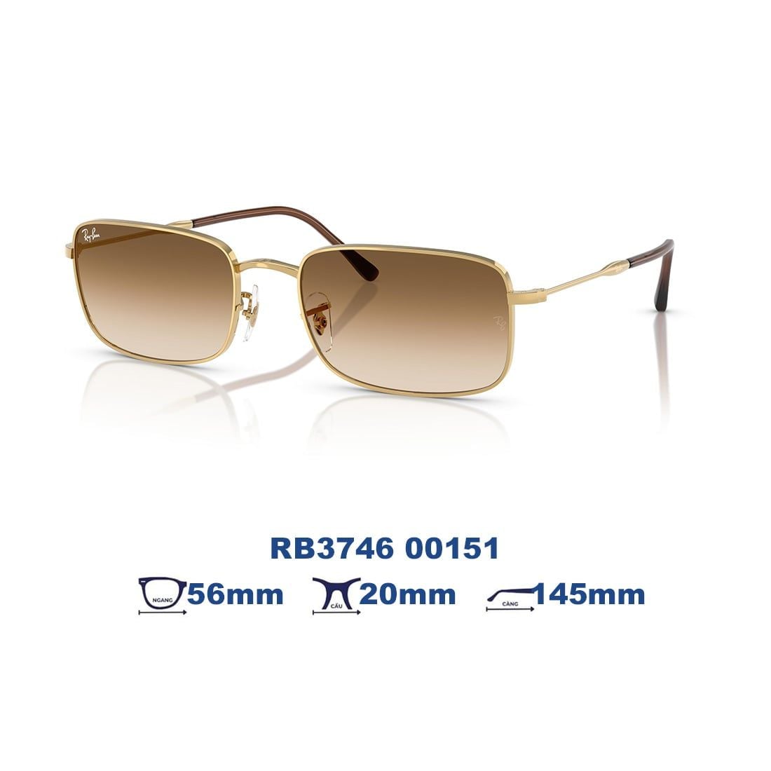 Gọng kính RAYBAN RB3746 00151