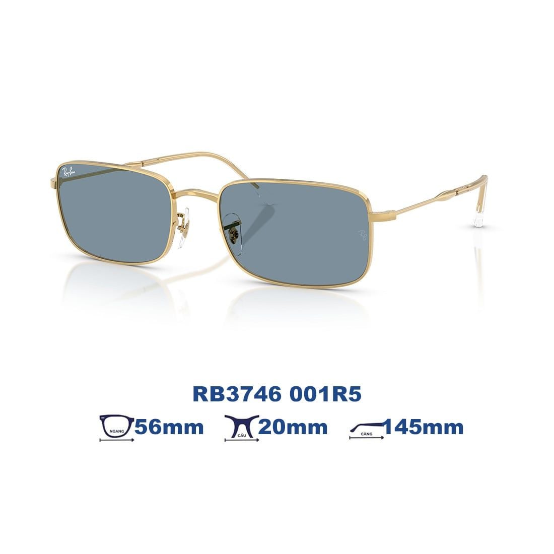 Gọng kính RAYBAN RB3746 001R5