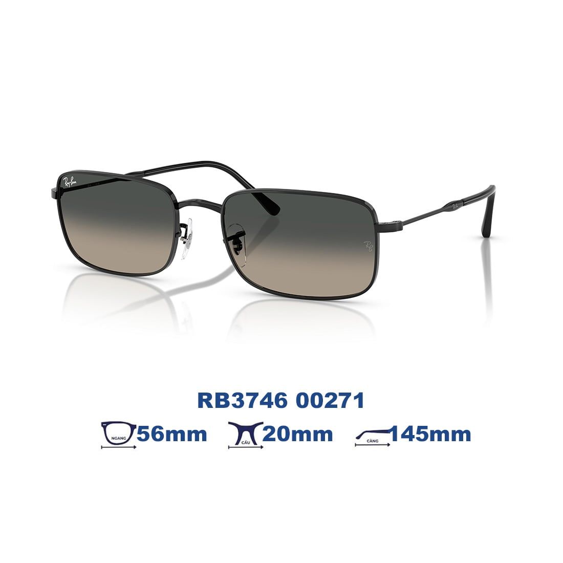 Kính mát RAYBAN RB3746 00271
