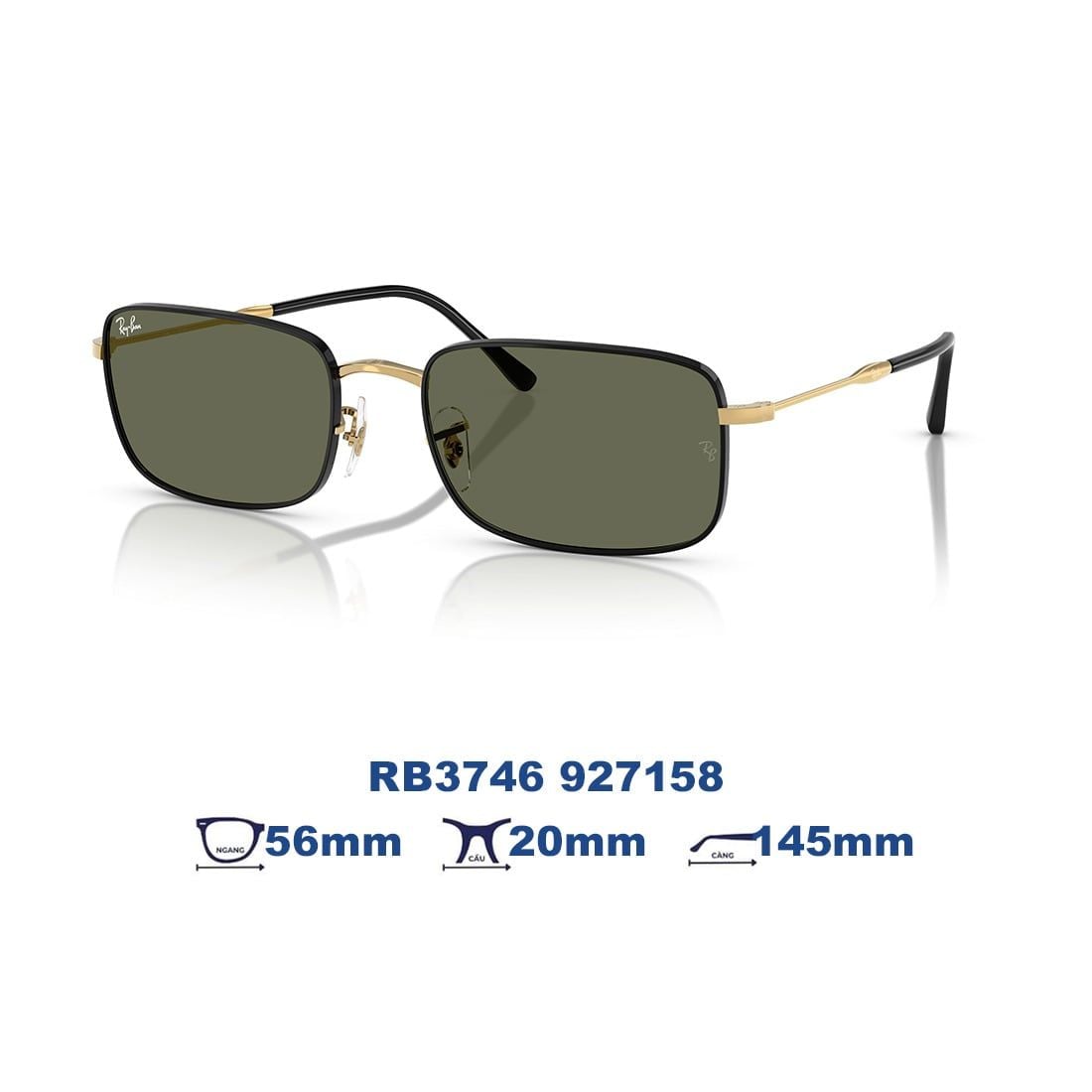 Kính mát RAYBAN RB3746 927158