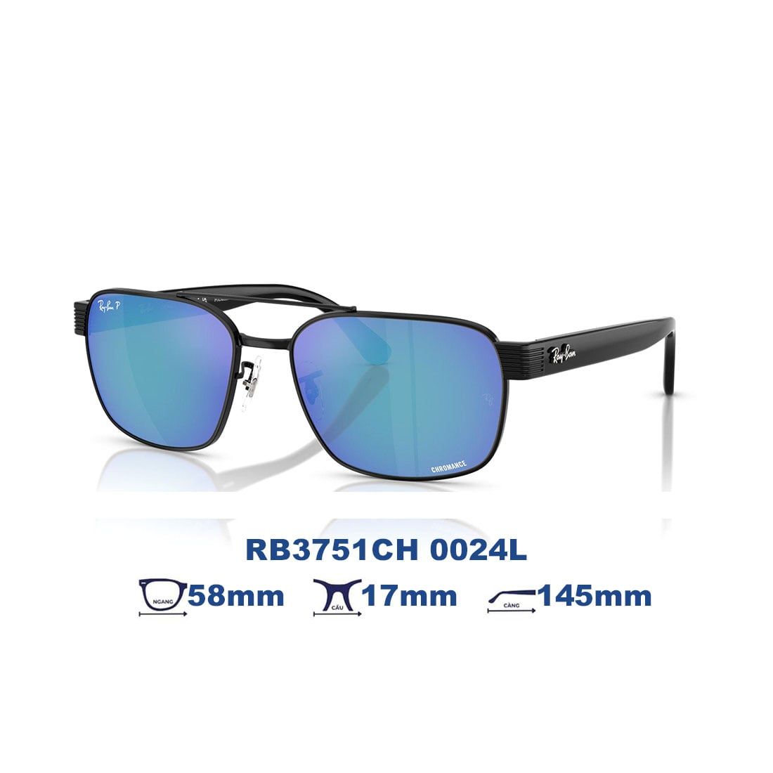  Kính mát RAYBAN RB3751CH 0024L 