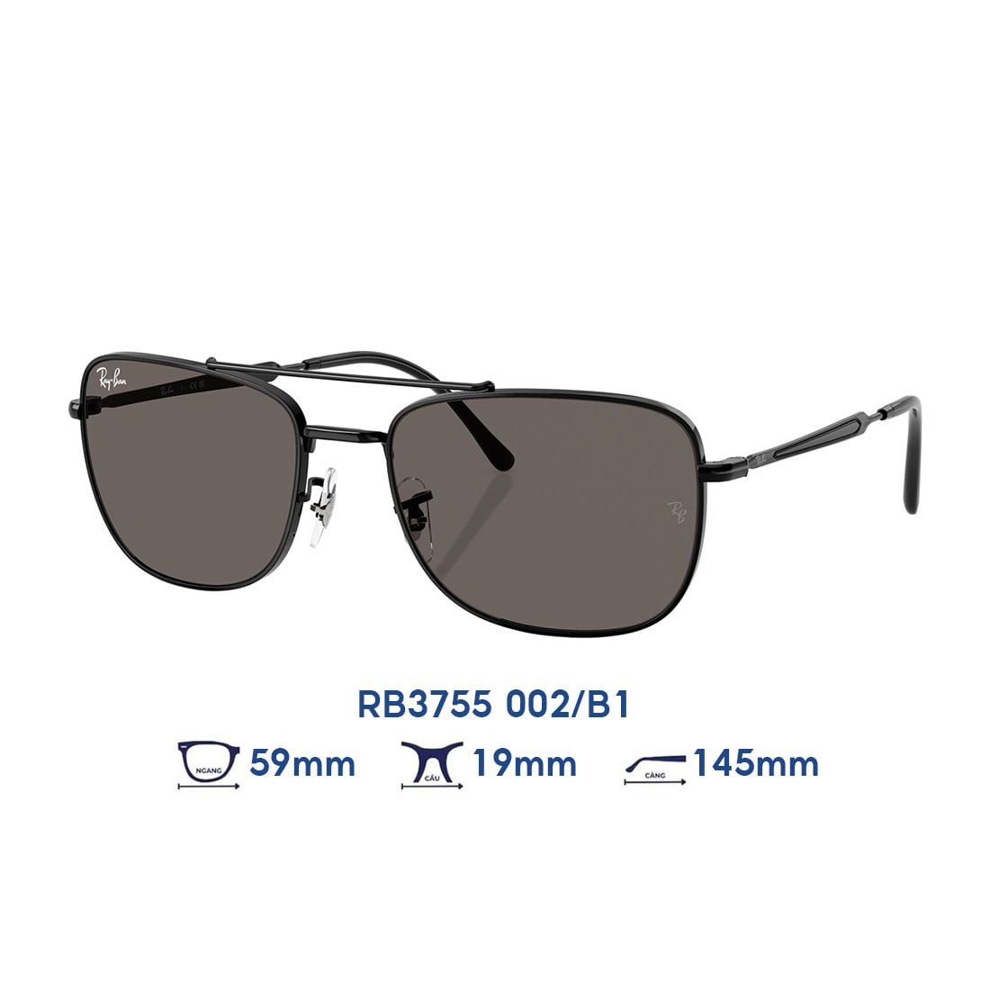 Kính mát RAYBAN RB3755 002/B1