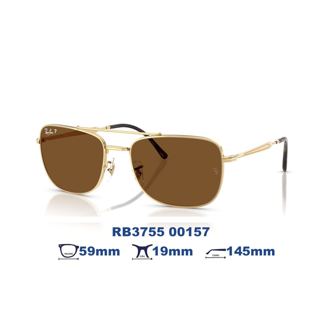  Kính mát RAYBAN RB3755 001/57 