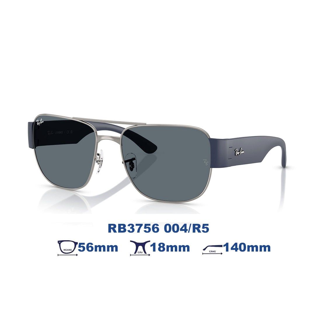  Kính mát RAYBAN RB3756 004/R5 