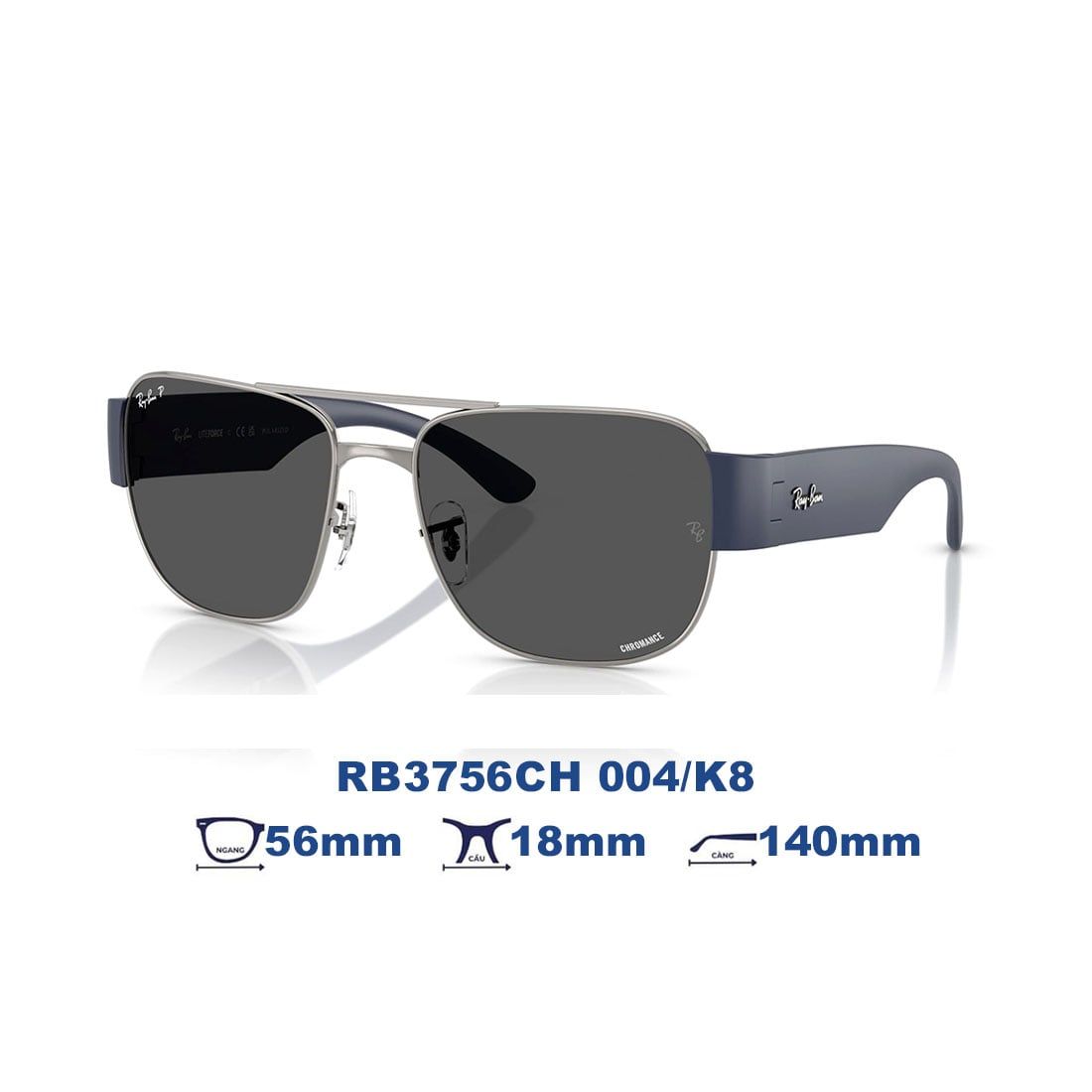  Kính mát RAYBAN RB3756CH 004/K8 