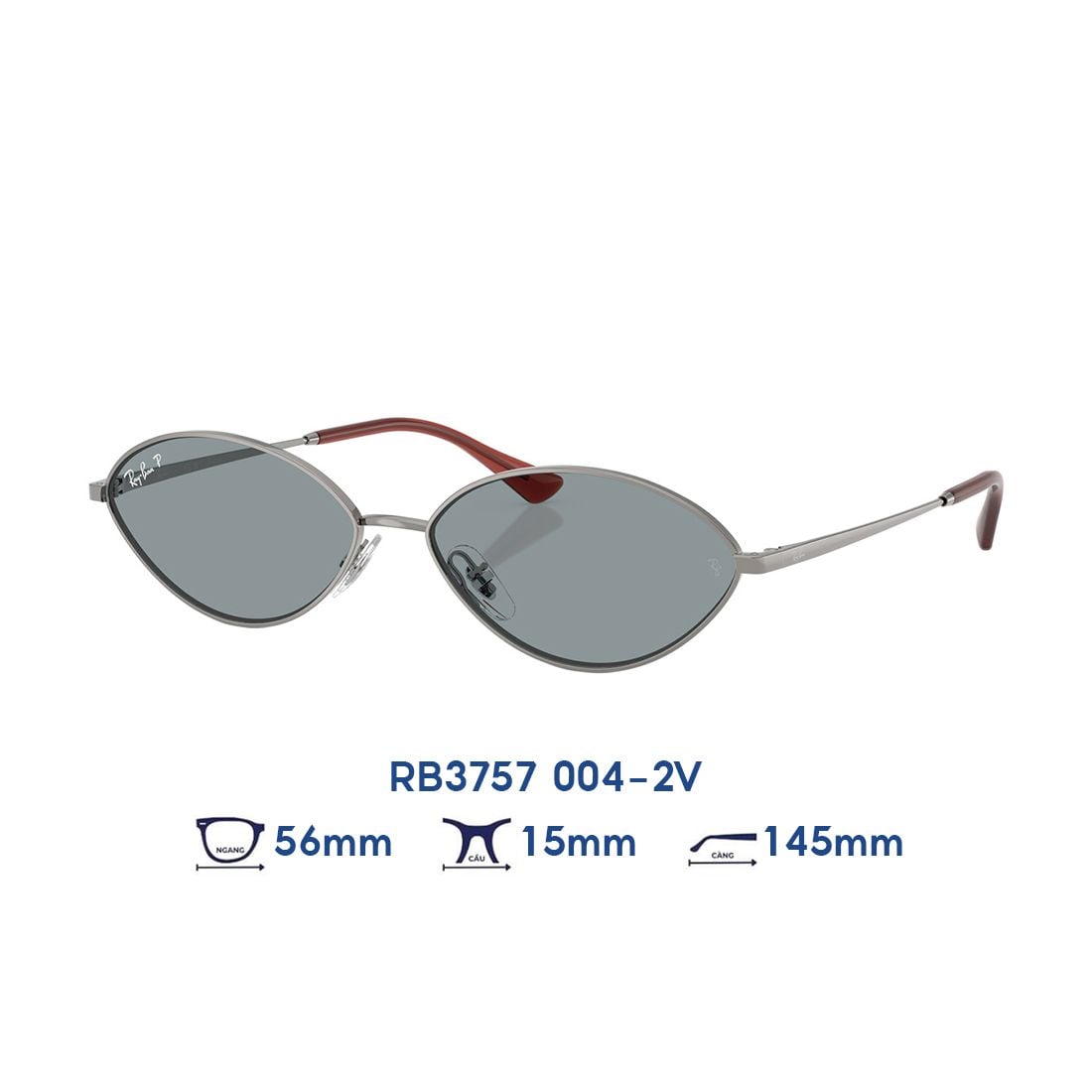  Kính mát RAYBAN RB3757 004/2V 