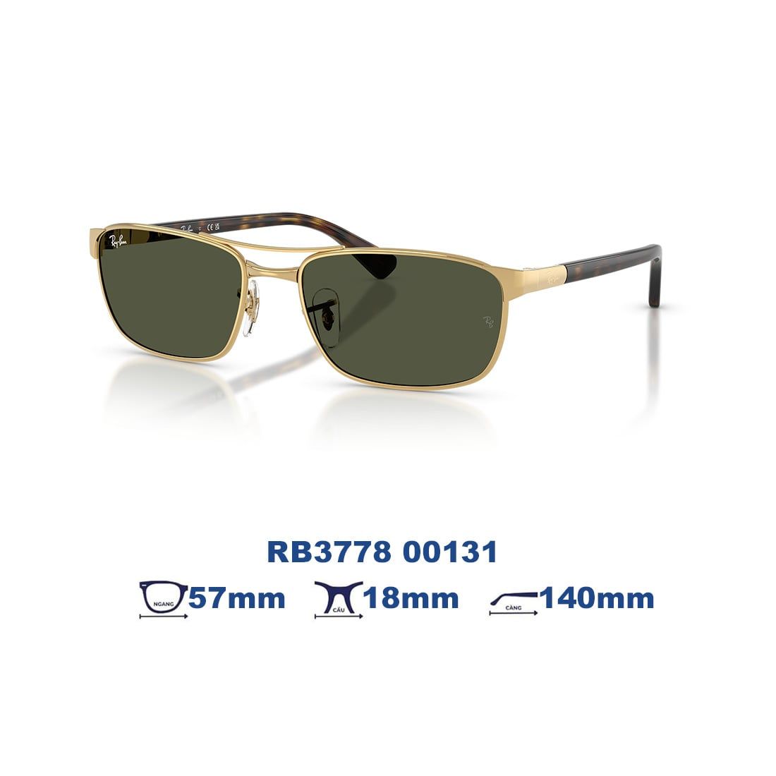  Kính mát RAYBAN RB3778 00131 