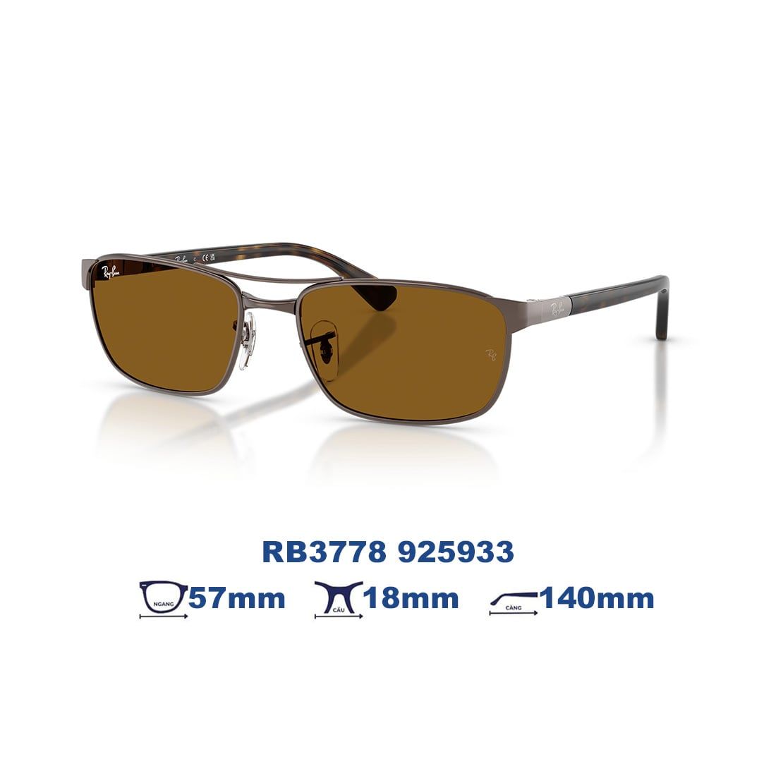  Kính mát RAYBAN RB3778 925933 