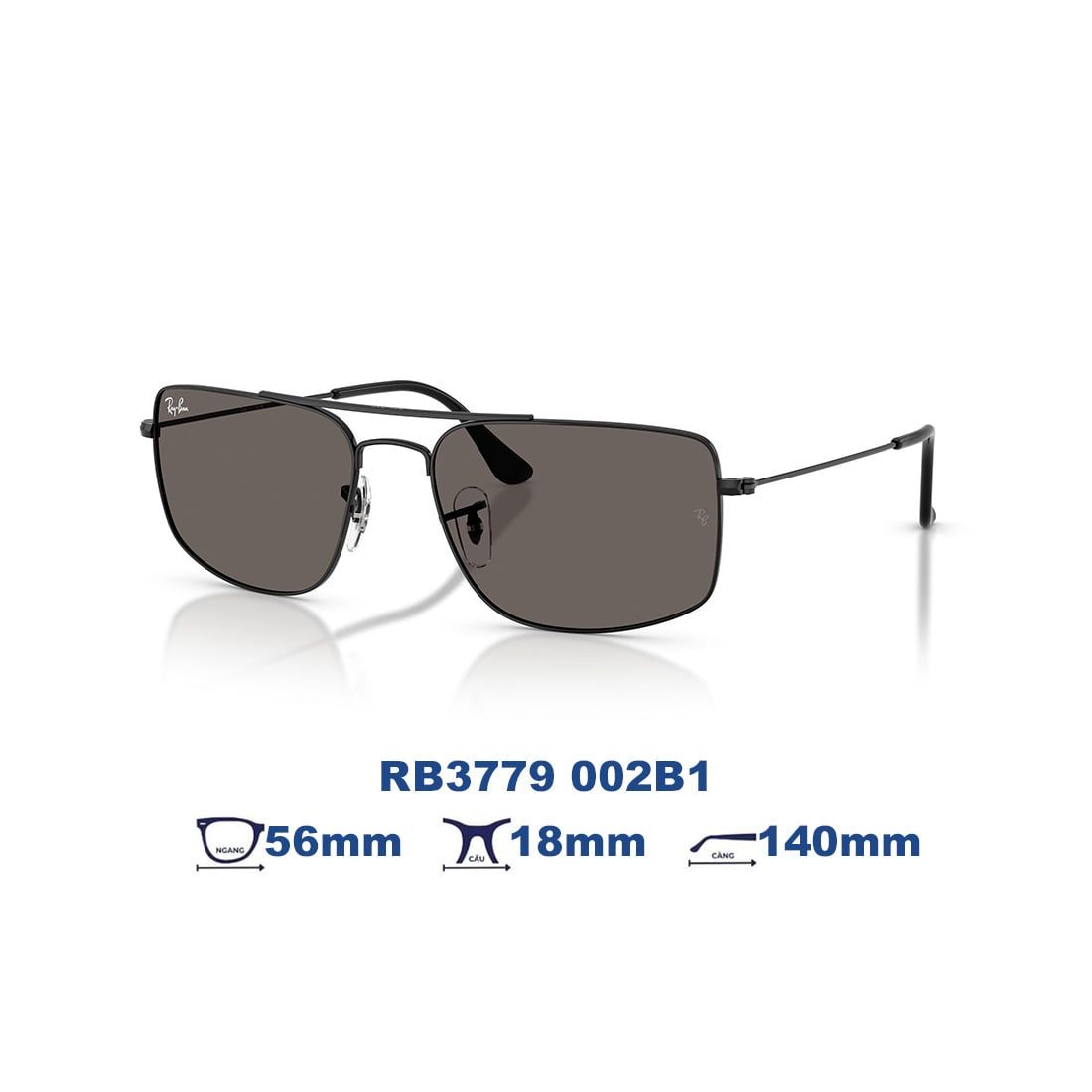  Kính mát RAYBAN RB3779 002B1 