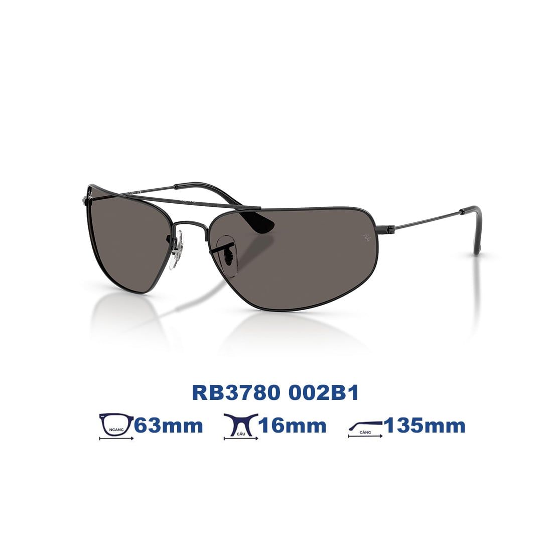  Kính mát RAYBAN RB3780 002B1 