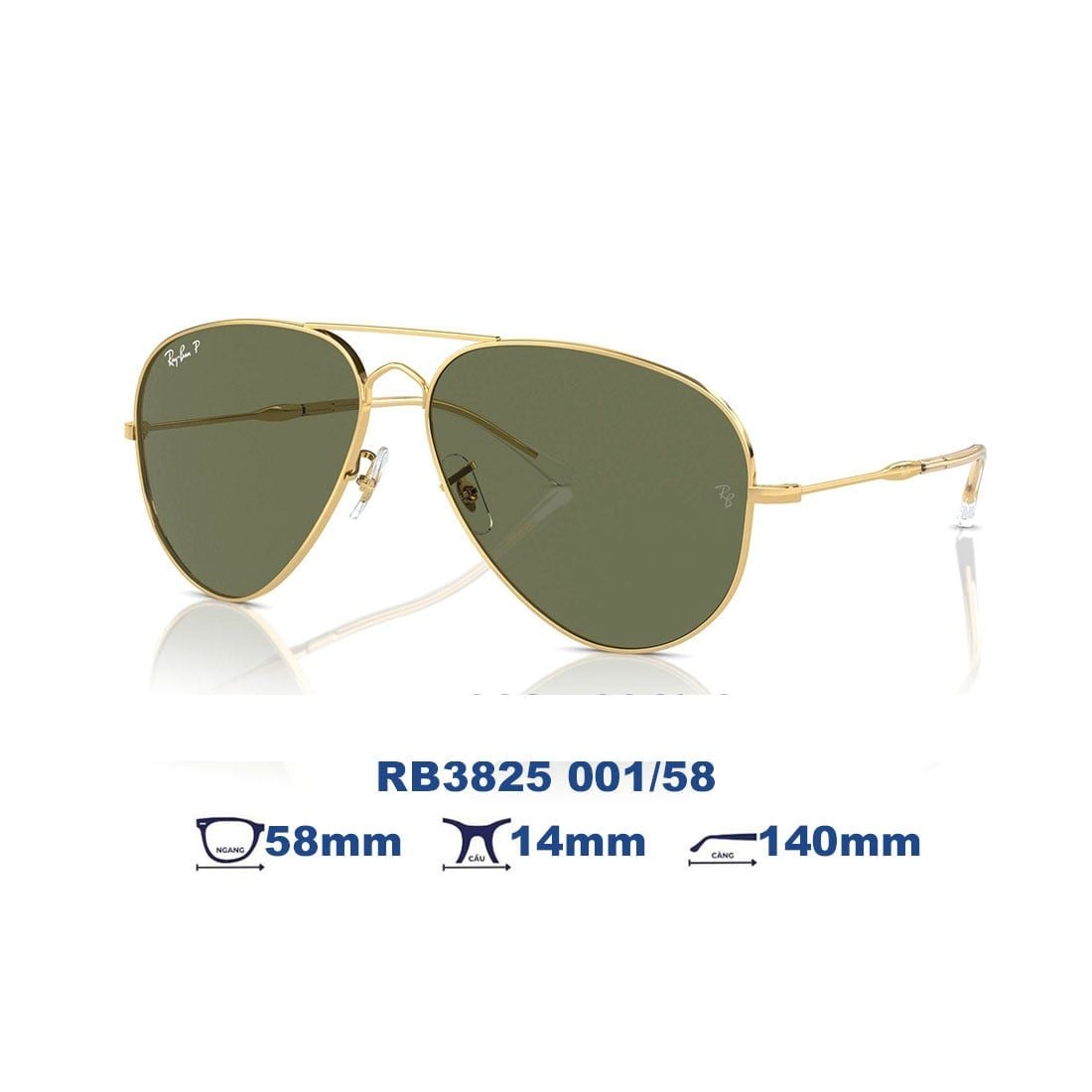  Kính mát RAYBAN RB3825 001/58 