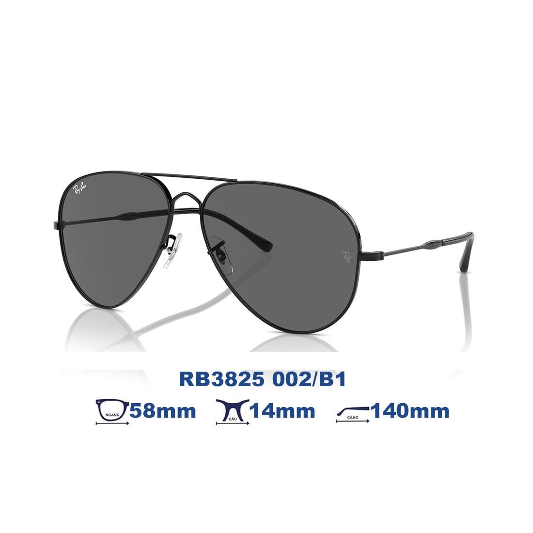  Kính mát RAYBAN RB3825 002/B1 